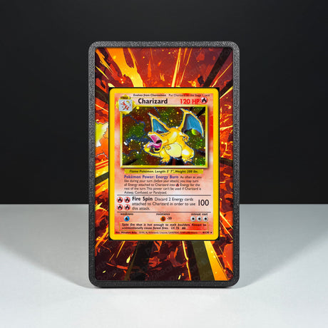 Charizard 4/130 - Custodia con Artwork Esteso per Carte Pokémon - Display Case Extended Artwork Pokearth