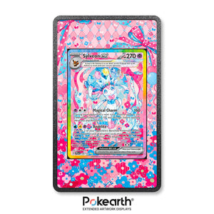 Sylveon ex 156/131 - Custodia con Artwork Esteso per Carte Pokémon - Display Case Extended Artwork Pokearth