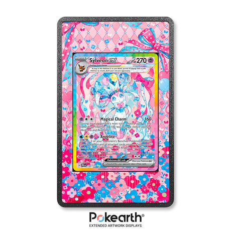 Sylveon ex 156/131 - Custodia con Artwork Esteso per Carte Pokémon - Display Case Extended Artwork Pokearth
