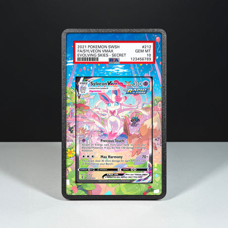 Sylveon VMAX 212/203 - Graded Card Extended Artwork Display Case - Display Case Extended Artwork Pokearth