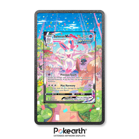 Sylveon VMAX 212/203 - Custodia con Artwork Esteso per Carte Pokémon - Display Case Extended Artwork Pokearth