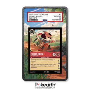 Mickey Mouse - Brave Little Tailor 1TFC - Graded Card Extended Artwork Display Case - Display Case Extended Artwork Pokearth