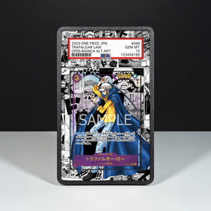 Trafalgar Law OP05-069 Manga - Graded Card Extended Artwork Display Case - Display Case Extended Artwork Pokearth