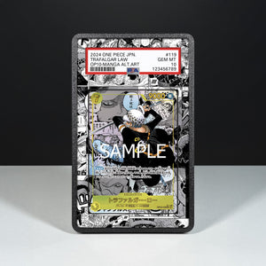 Trafalgar Law OP10-119 Manga - Graded Card Extended Artwork Display Case - Display Case Extended Artwork Pokearth