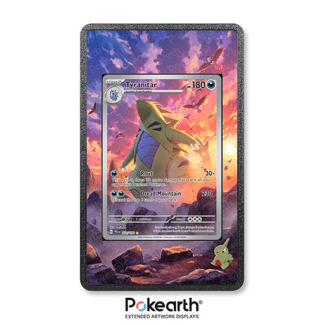 Tyranitar 222/193 - Custodia con Artwork Esteso per Carte Pokémon - Display Case Extended Artwork Pokearth