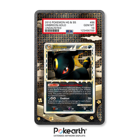 Umbreon 86/90 - Graded Card Extended Artwork Display Case - Display Case Extended Artwork Pokearth