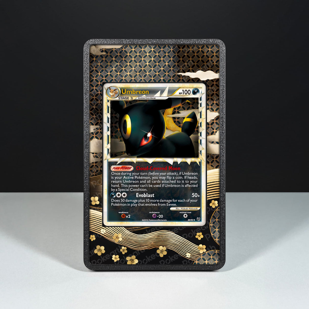 Umbreon 86/90 - Custodia con Artwork Esteso per Carte Pokémon - Display Case Extended Artwork Pokearth
