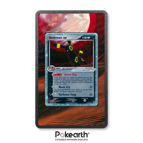 Umbreon ex 112/115 - Custodia con Artwork Esteso per Carte Pokémon - Display Case Extended Artwork Pokearth