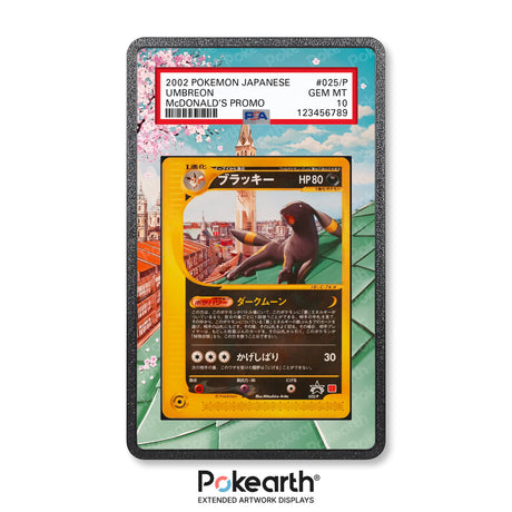 Umbreon 025/P - Graded Card Extended Artwork Display Case - Display Case Extended Artwork Pokearth