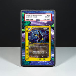 Umbreon H30/H32 - Custodia con Artwork Esteso per Carte Gradate - Display Case Extended Artwork Pokearth