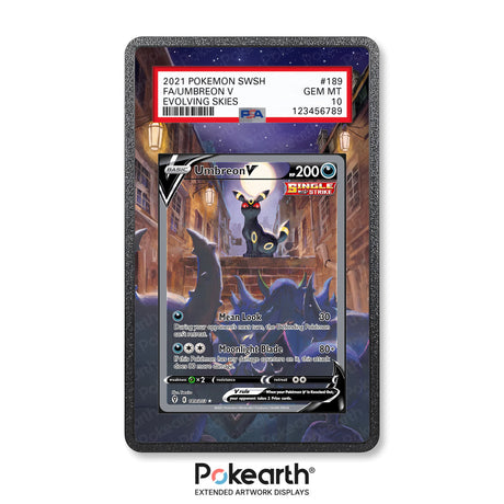 Umbreon V 189/203 - Graded Card Extended Artwork Display Case - Display Case Extended Artwork Pokearth