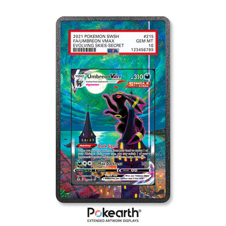 Umbreon VMAX 215/203 - Graded Card Extended Artwork Display Case - Display Case Extended Artwork Pokearth