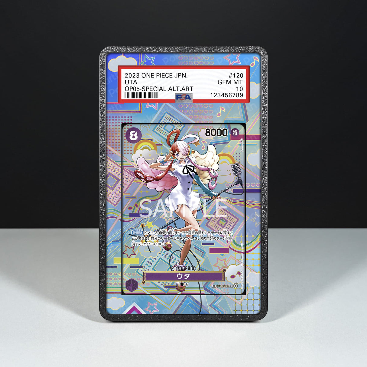 Uta OP02-120 - Graded Card Extended Artwork Display Case - Display Case Extended Artwork Pokearth