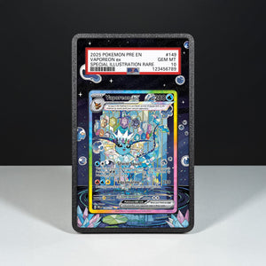Vaporeon ex 149/131 - Graded Card Extended Artwork Display Case - Display Case Extended Artwork Pokearth