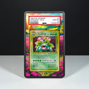 Venusaur No. 003 - CD Promo - Graded Card Extended Artwork Display Case - Display Case Extended Artwork Pokearth