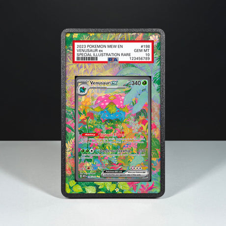 Venusaur ex 198/165 - Graded Card Extended Artwork Display Case - Display Case Extended Artwork Pokearth