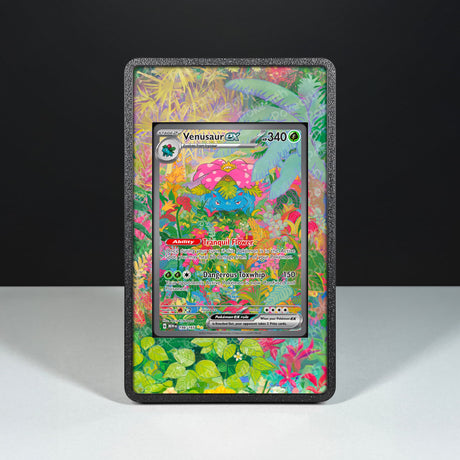 Venusaur ex 198/165 - Custodia con Artwork Esteso per Carte Pokémon - Display Case Extended Artwork Pokearth
