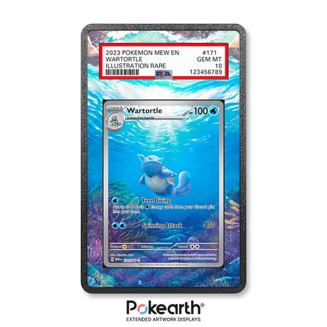 Wartortle 171/165 - Graded Card Extended Artwork Display Case - Display Case Extended Artwork Pokearth