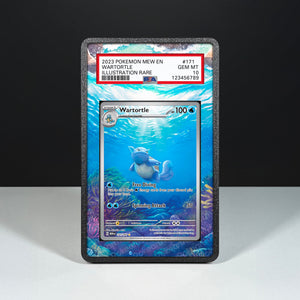 Wartortle 171/165 - Graded Card Extended Artwork Display Case - Display Case Extended Artwork Pokearth