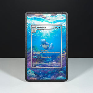 Wartortle 171/165 - Custodia con Artwork Esteso per Carte Pokémon - Display Case Extended Artwork Pokearth