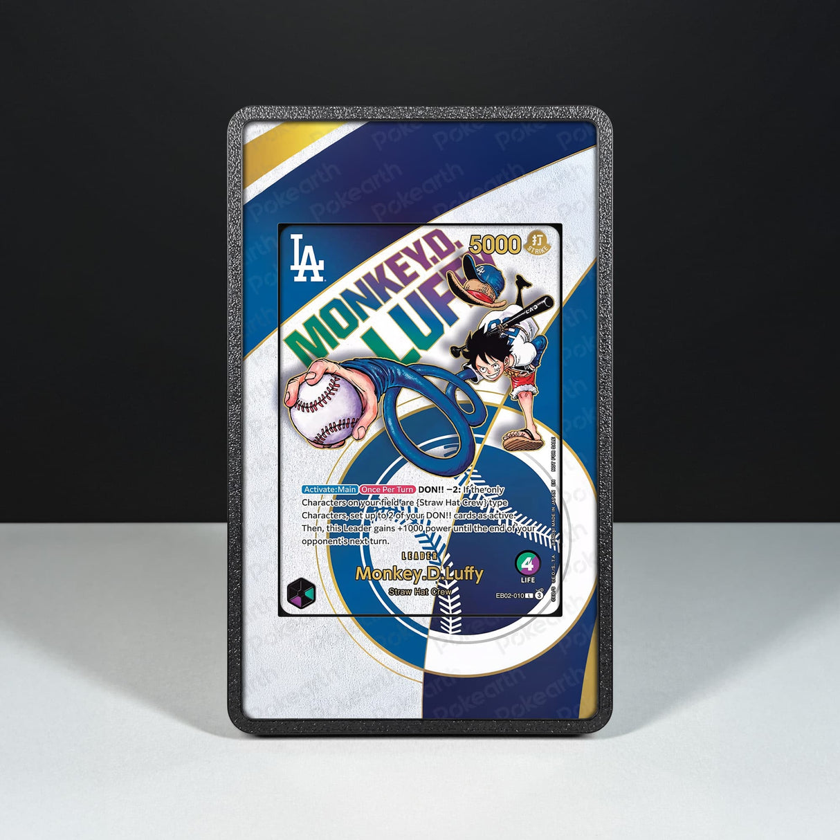Monkey D. Luffy EB02-010 - One Piece Extended Artwork Display Case - Display Case Extended Artwork Pokearth