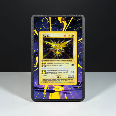 Zapdos 16/102 - Custodia con Artwork Esteso per Carte Pokémon - Display Case Extended Artwork Pokearth