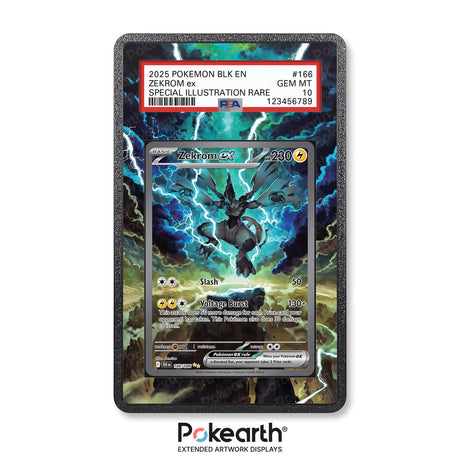 Zekrom ex 166/086 - Graded Card Extended Artwork Display Case - Display Case Extended Artwork Pokearth