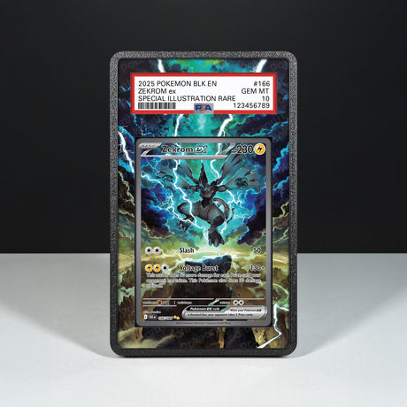 Zekrom ex 166/086 - Graded Card Extended Artwork Display Case - Display Case Extended Artwork Pokearth