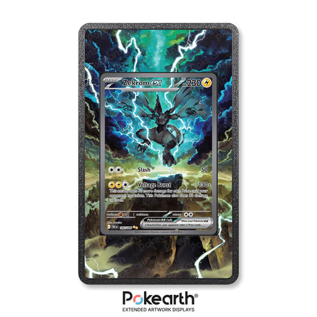 Zekrom ex 166/086 - Custodia con Artwork Esteso per Carte Pokémon - Display Case Extended Artwork Pokearth