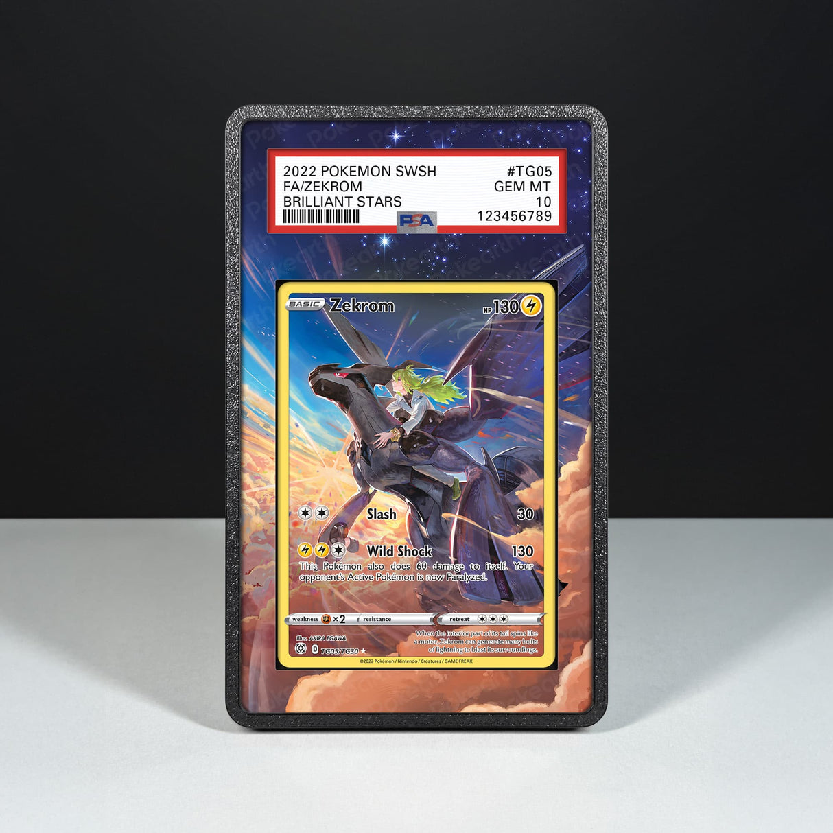 Zekrom TG05/TG30 - Graded Card Extended Artwork Display Case - Display Case Extended Artwork Pokearth