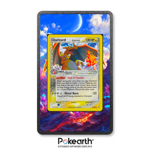 Charizard Specie Delta 4/100 - Custodia con Artwork Esteso per Carte Pokémon - Display Case Extended Artwork Pokearth
