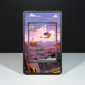 Charizard ex 199/165 - Custodia con Artwork Esteso per Carte Pokémon - Display Case Extended Artwork Pokearth