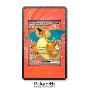 Charizard ex 183/165 - Custodia con Artwork Esteso per Carte Pokémon - Display Case Extended Artwork Pokearth