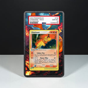 Charizard 100/97 - Graded Card Extended Artwork Display Case - Display Case Extended Artwork Pokearth