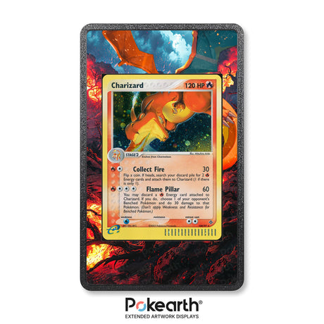 Charizard 100/97 - Custodia con Artwork Esteso per Carte Pokémon - Display Case Extended Artwork Pokearth
