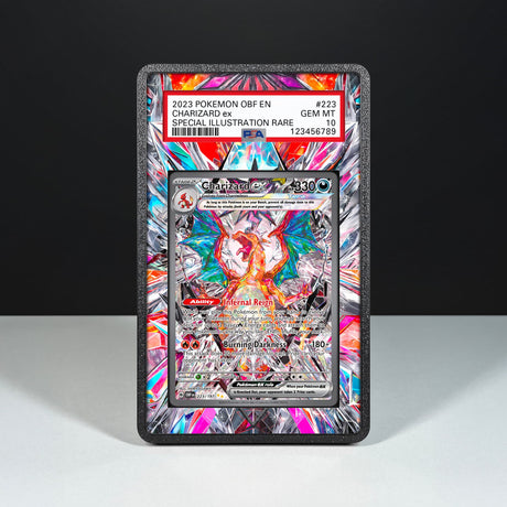 Charizard ex 223/197 - Graded Card Extended Artwork Display Case - Display Case Extended Artwork Pokearth