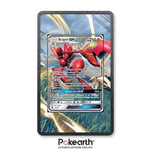 Scizor GX 90/168 - Custodia con Artwork Esteso per Carte Pokémon - Display Case Extended Artwork Pokearth