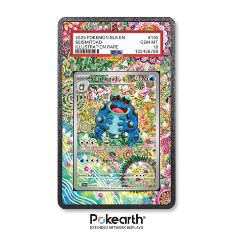 Seismitoad 105/086 - Graded Card Extended Artwork Display Case - Display Case Extended Artwork Pokearth