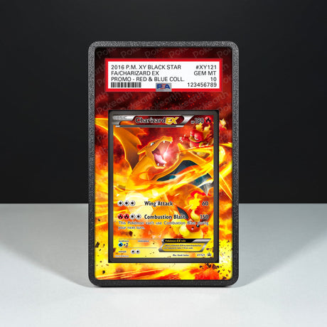 Charizard EX XY121 - Graded Card Extended Artwork Display Case - Display Case Extended Artwork Pokearth