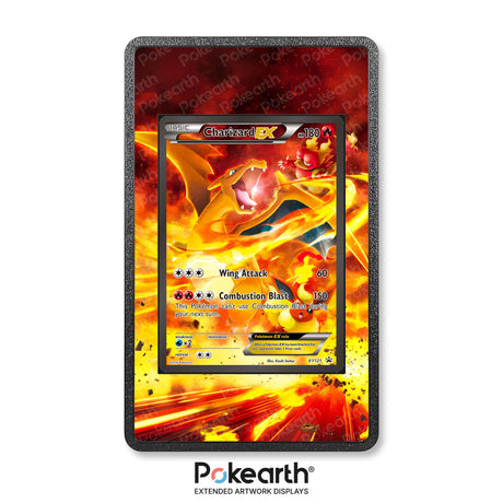 Charizard EX XY121 - Custodia con Artwork Esteso per Carte Pokémon - Display Case Extended Artwork Pokearth