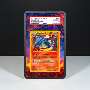 Charizard 136/135 - Graded Card Extended Artwork Display Case - Display Case Extended Artwork Pokearth