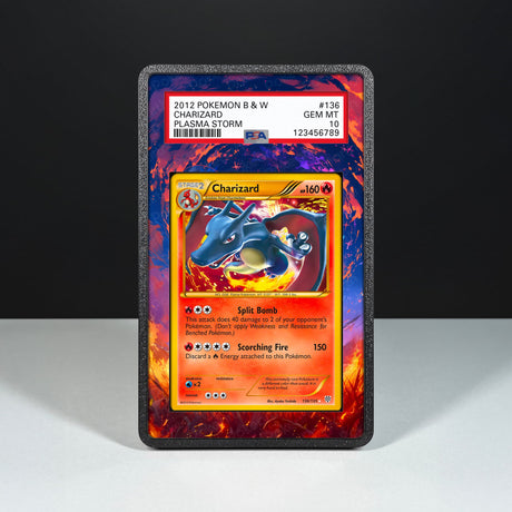 Charizard 136/135 - Graded Card Extended Artwork Display Case - Display Case Extended Artwork Pokearth