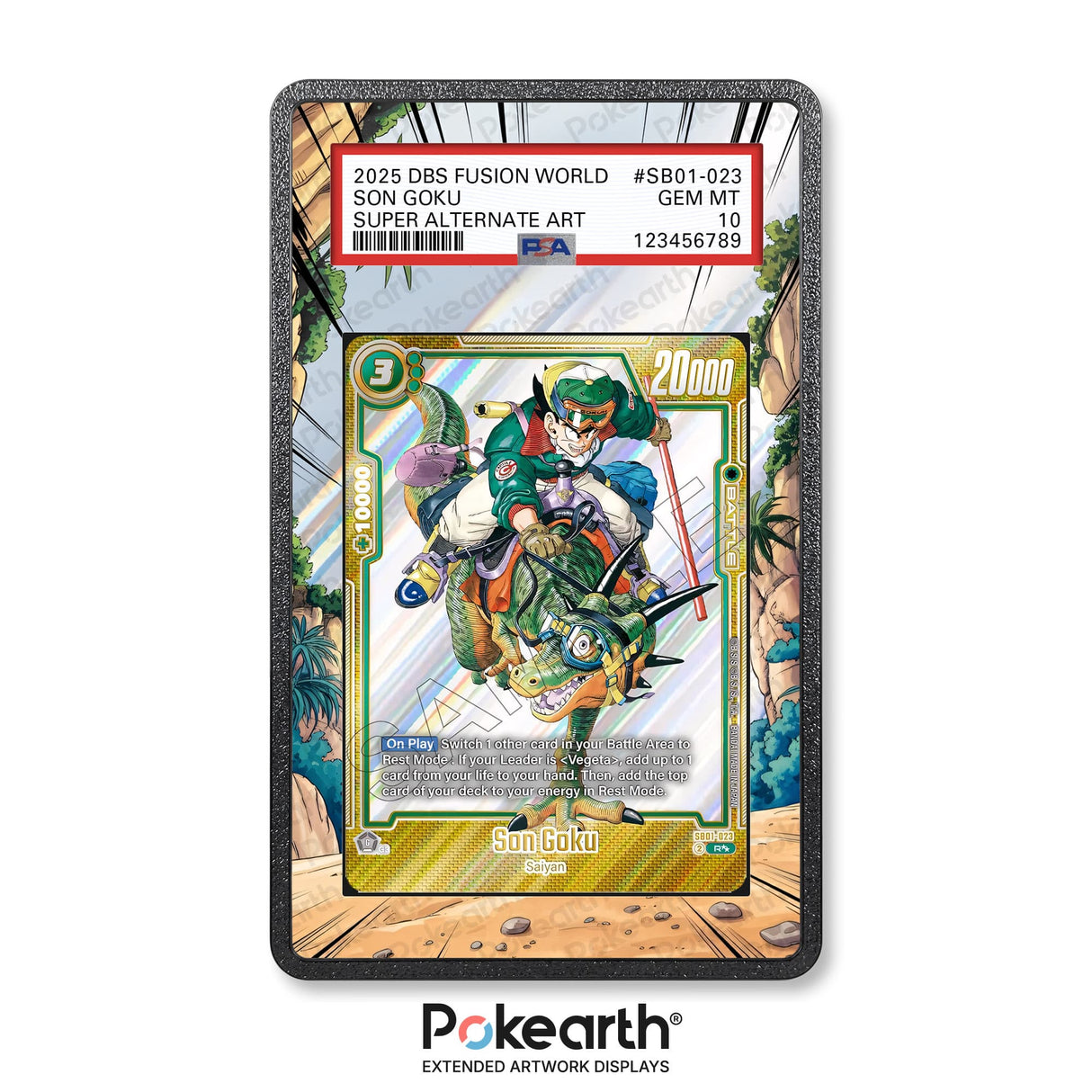 Son Goku SB01-023 - Graded Card Extended Artwork Display Case - Display Case Extended Artwork Pokearth