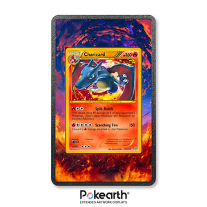 Charizard 136/135 - Custodia con Artwork Esteso per Carte Pokémon - Display Case Extended Artwork Pokearth