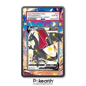Charizard V 079/073 - Graded Card Extended Artwork Display Case - Display Case Extended Artwork Pokearth