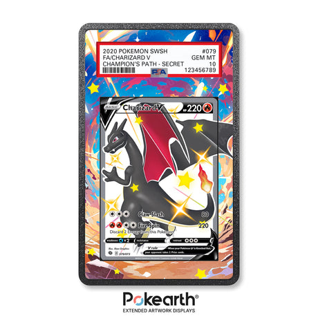 Charizard V 079/073 - Graded Card Extended Artwork Display Case - Display Case Extended Artwork Pokearth