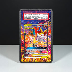 Charizard & Braixen GX SM230 - Graded Card Extended Artwork Display Case - Display Case Extended Artwork Pokearth