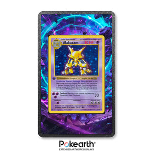 Alakazam 1/102 - Custodia con Artwork Esteso per Carte Pokémon - Display Case Extended Artwork Pokearth
