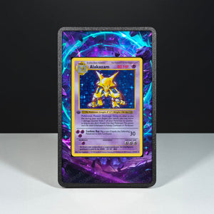 Alakazam 1/102 - Custodia con Artwork Esteso per Carte Pokémon - Display Case Extended Artwork Pokearth
