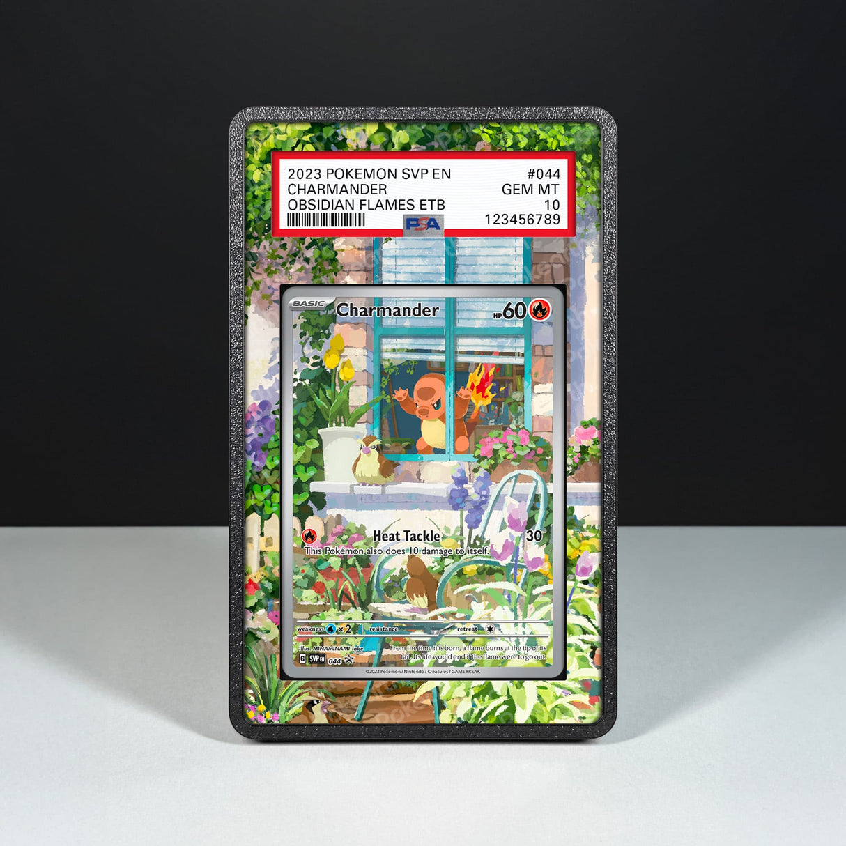Charmander SVP 044 - Graded Card Extended Artwork Display Case - Display Case Extended Artwork Pokearth